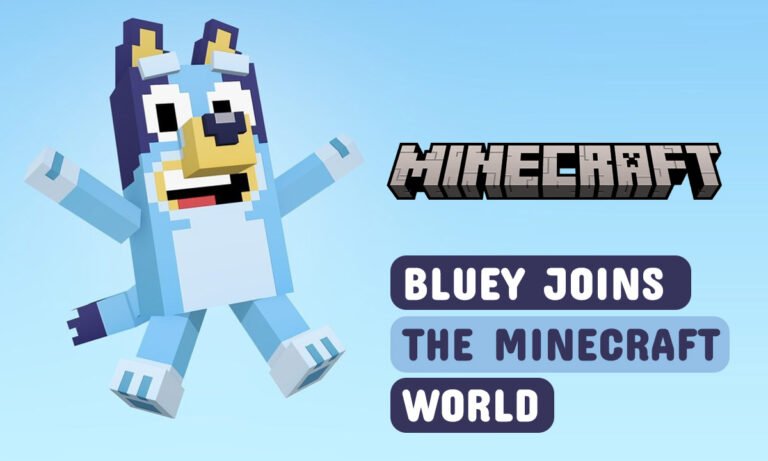 Bluey Joins the Minecraft World
