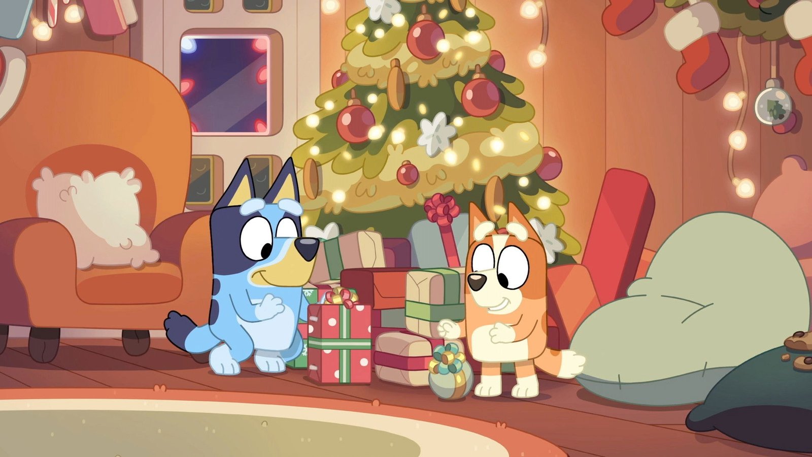 Still from Bluey episode Jingle Bells