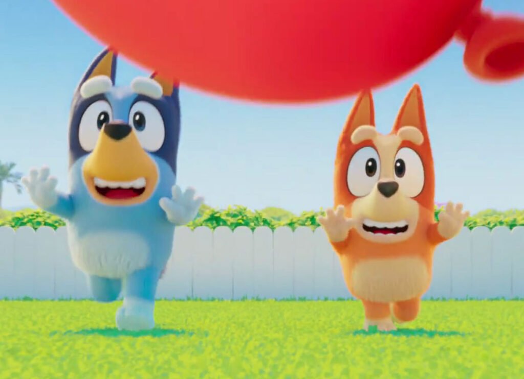 3D Bluey and Bingo from the teaser